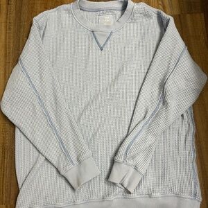 Aerie Waffle-Knit Crewneck